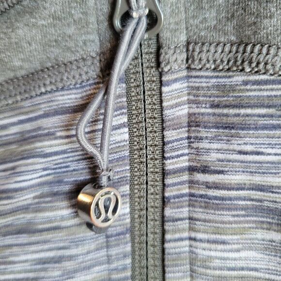 Lululemon Women's Stride Jacket Hoodie Wren Space Dye Zipper High Collar | Sz 10 - Picture 12 of 16